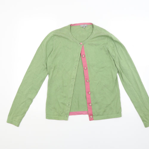 Per Una Womens Green  Knit Cardigan Jumper Size S