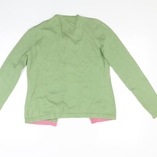 Per Una Womens Green  Knit Cardigan Jumper Size S