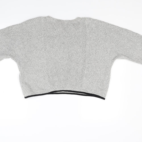 Topshop Womens Grey  Knit Pullover Jumper Size 14