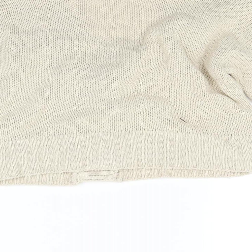 PRETTYLITTLETHING Womens Beige  Knit Cardigan Jumper Size S