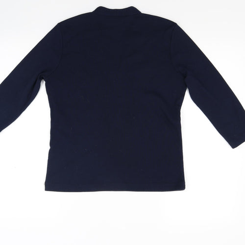 Viz a Viz Womens Blue  Knit Pullover Jumper Size 10