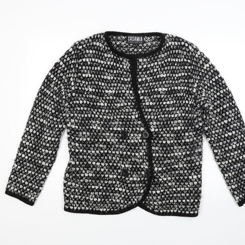 Casamere Womens Grey  Knit Cardigan Jumper Size M