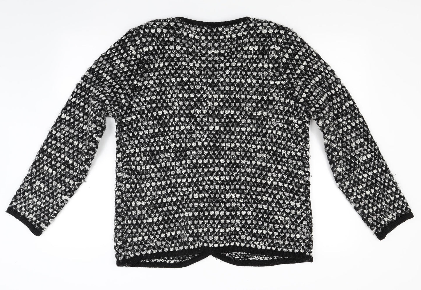 Casamere Womens Grey  Knit Cardigan Jumper Size M