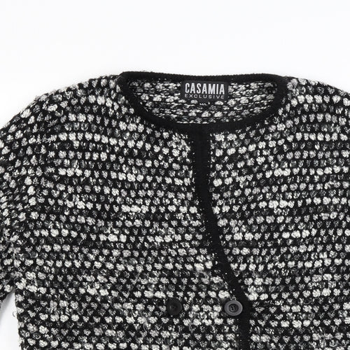 Casamere Womens Grey  Knit Cardigan Jumper Size M