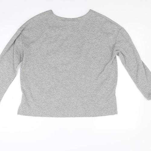 Marks and Spencer Womens Grey Floral  Pullover Sweatshirt Size 12