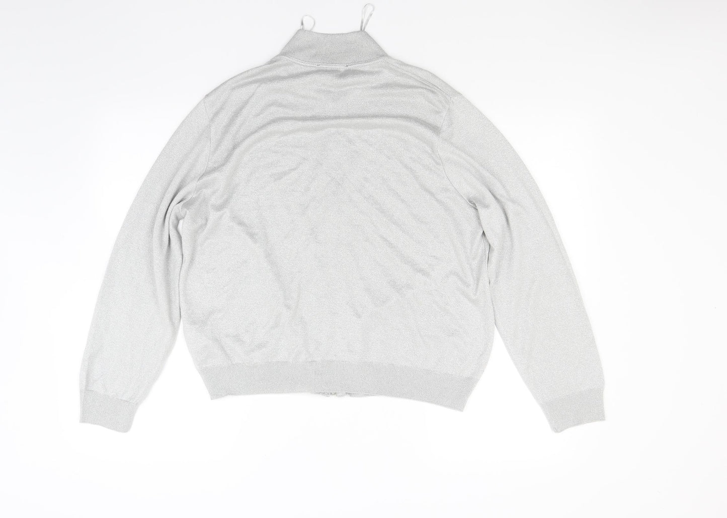 Primark Womens Grey  Knit Cardigan Jumper Size 18