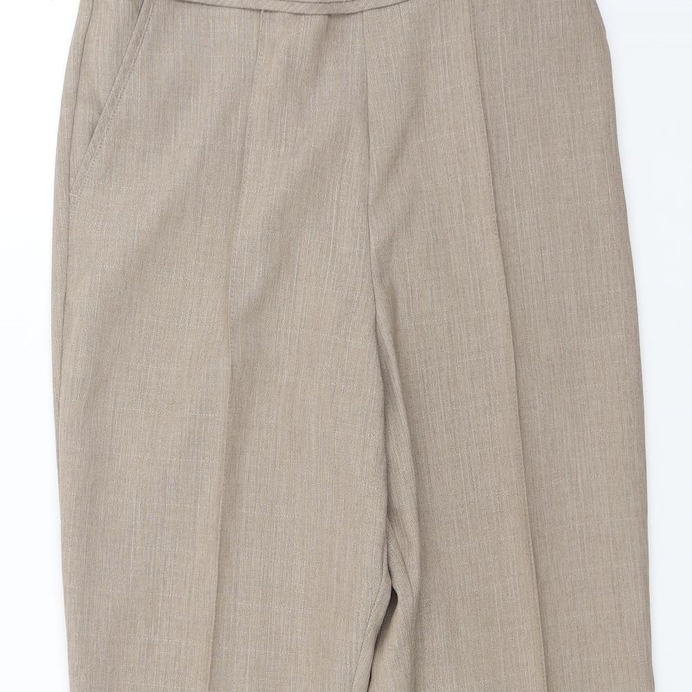 Marks and Spencer Womens Brown   Cropped Trousers Size 12 L22 in