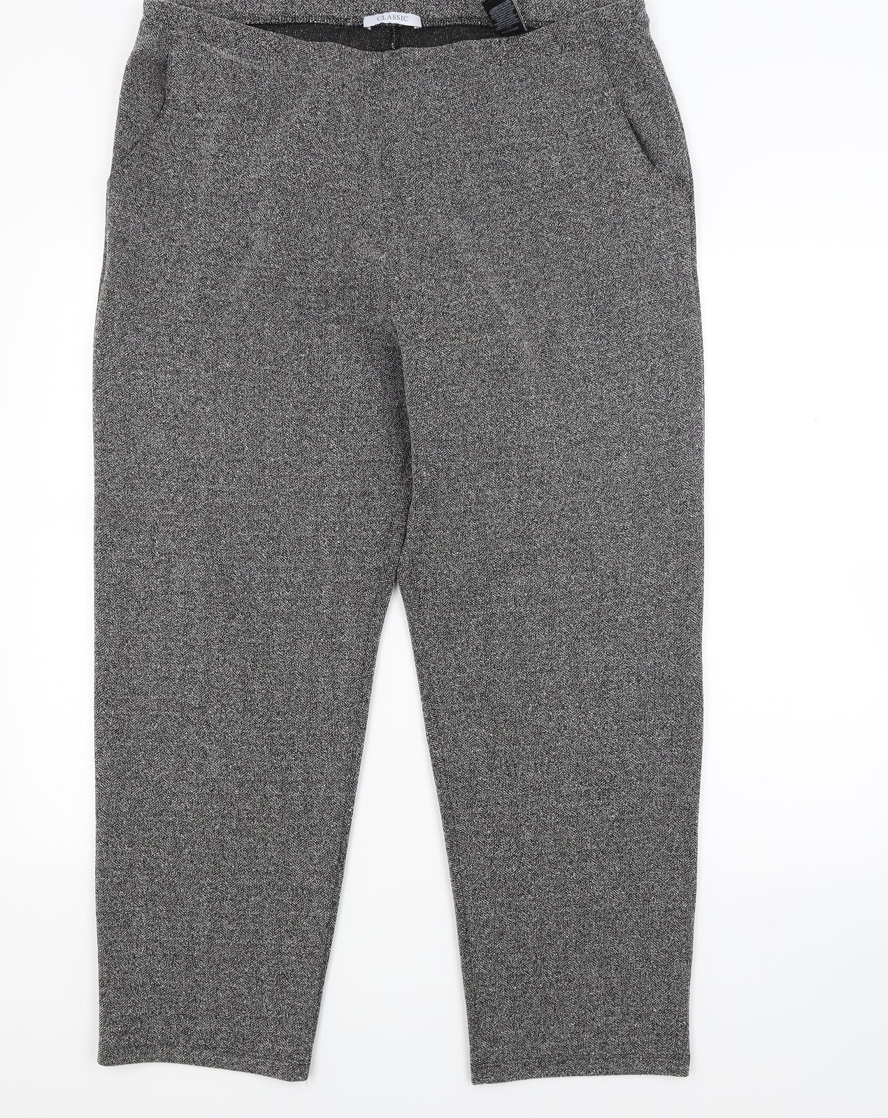 Marks and Spencer Womens Grey   Trousers  Size 18 L26 in