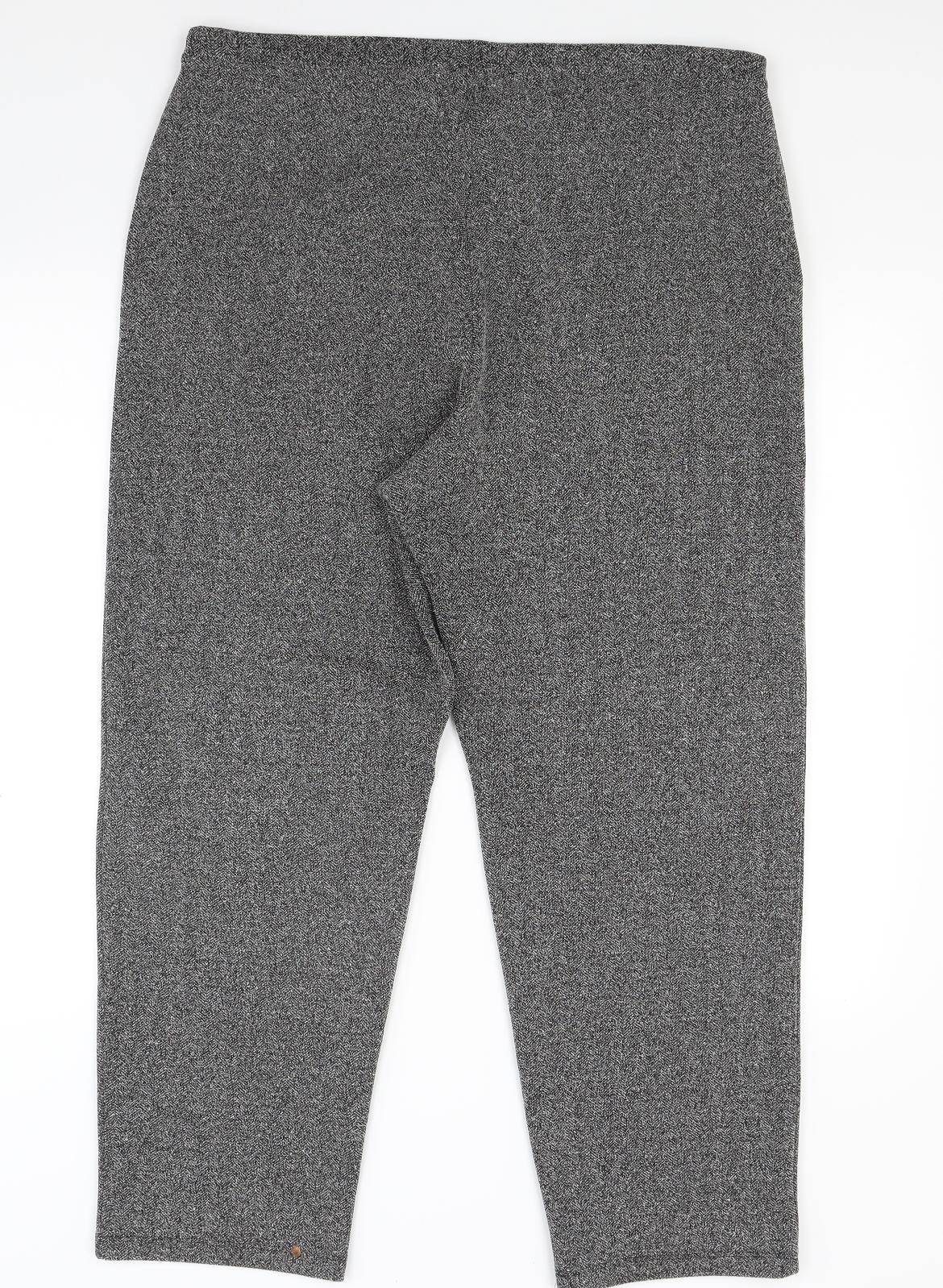 Marks and Spencer Womens Grey   Trousers  Size 18 L26 in