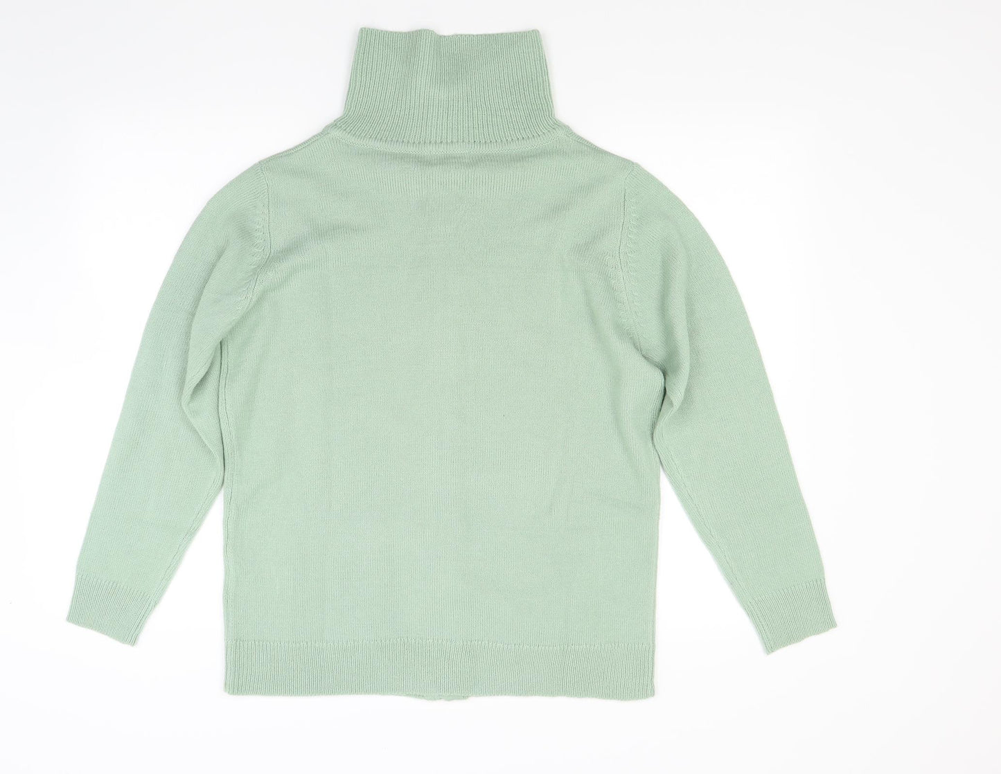 Damart Womens Green  Knit Cardigan Jumper Size 16