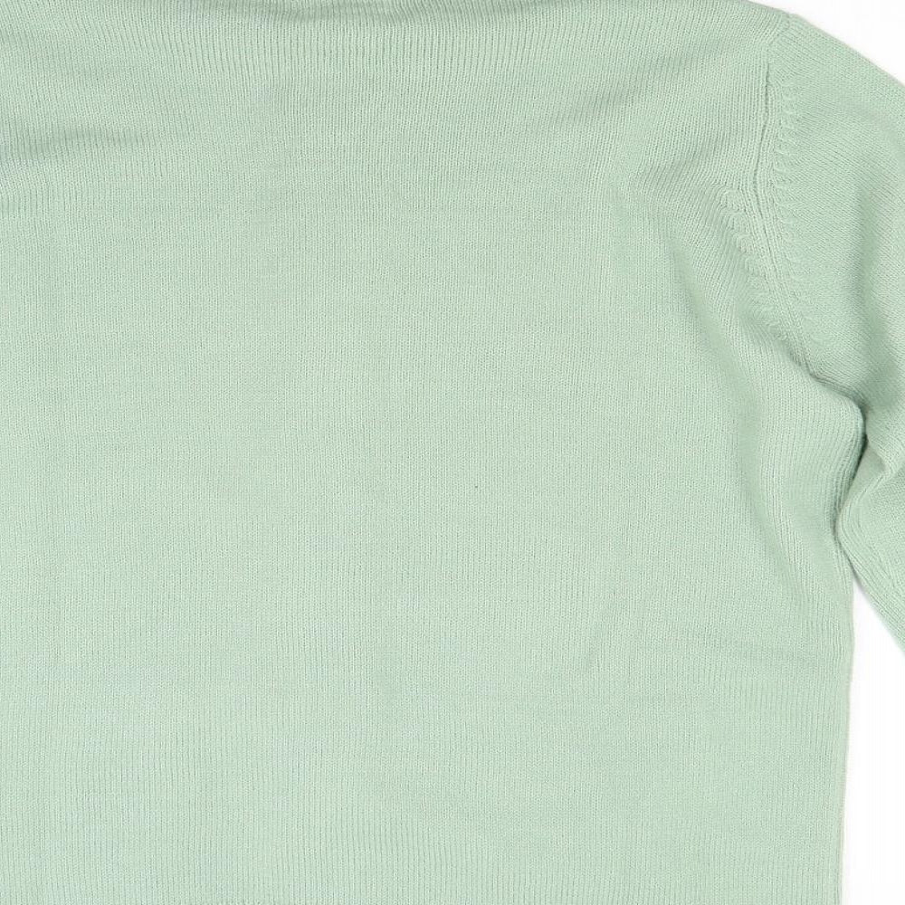 Damart Womens Green  Knit Cardigan Jumper Size 16