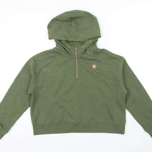 NEXT Girls Green   Pullover Hoodie Size 13 Years  - Embroidered