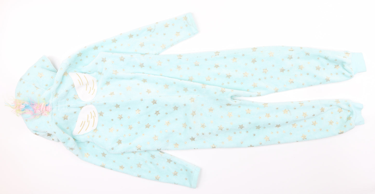 YD Girls Green Colourblock  Top Bodysuit Size 11-12 Years  - Unicorn Onesie