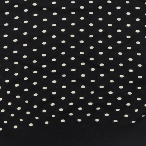 M&S Womens Black Polka Dot  Cardigan Jumper Size 14