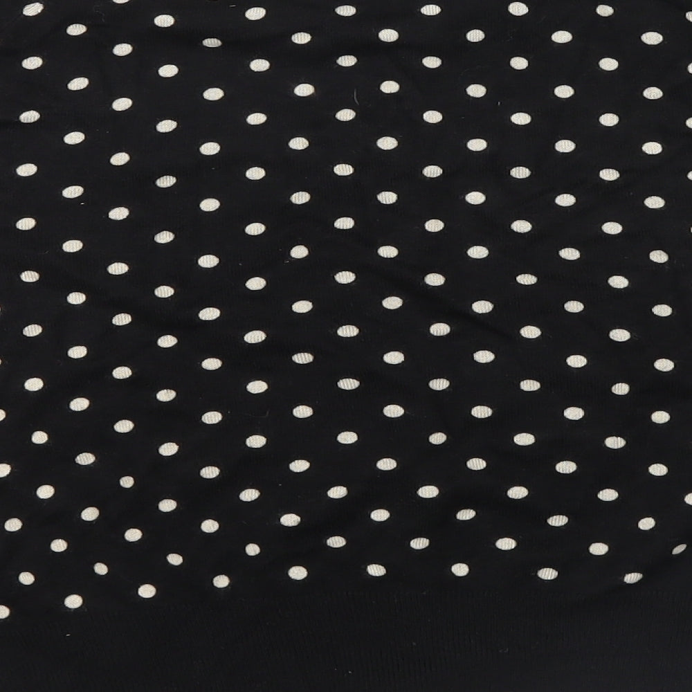 M&S Womens Black Polka Dot  Cardigan Jumper Size 14