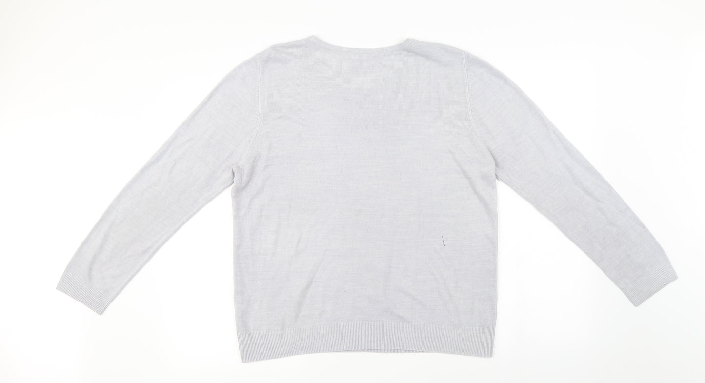 BHS  Womens Grey   Pullover Jumper Size 16
