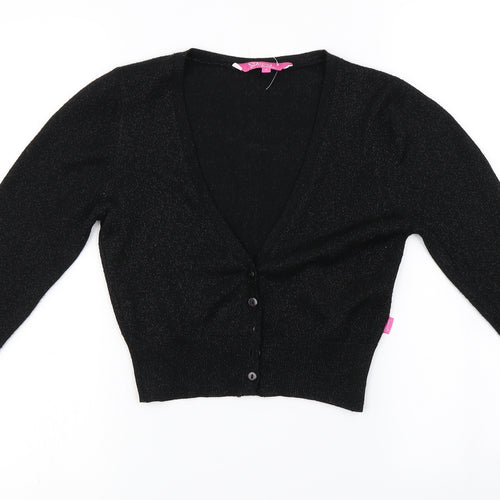 Pineapple  Girls Black   Cardigan Jumper Size 6 Years
