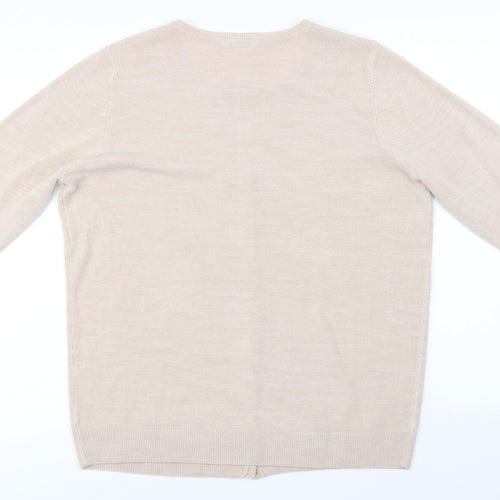 BHS  Womens Beige   Cardigan Jumper Size 16