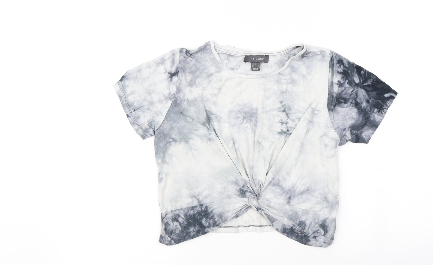Primark  Womens Grey   Cropped T-Shirt Size 14