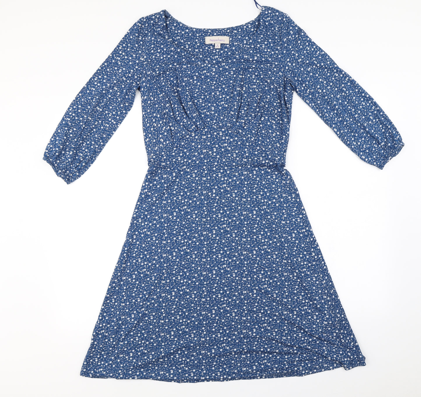 Pepperberry  Womens Blue Floral  A-Line  Size 10