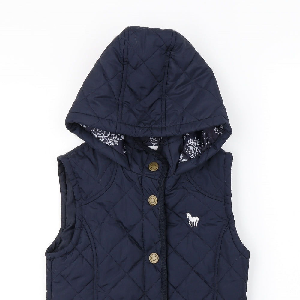 TU Girls Blue   Gilet Coat Size 9-10 Years