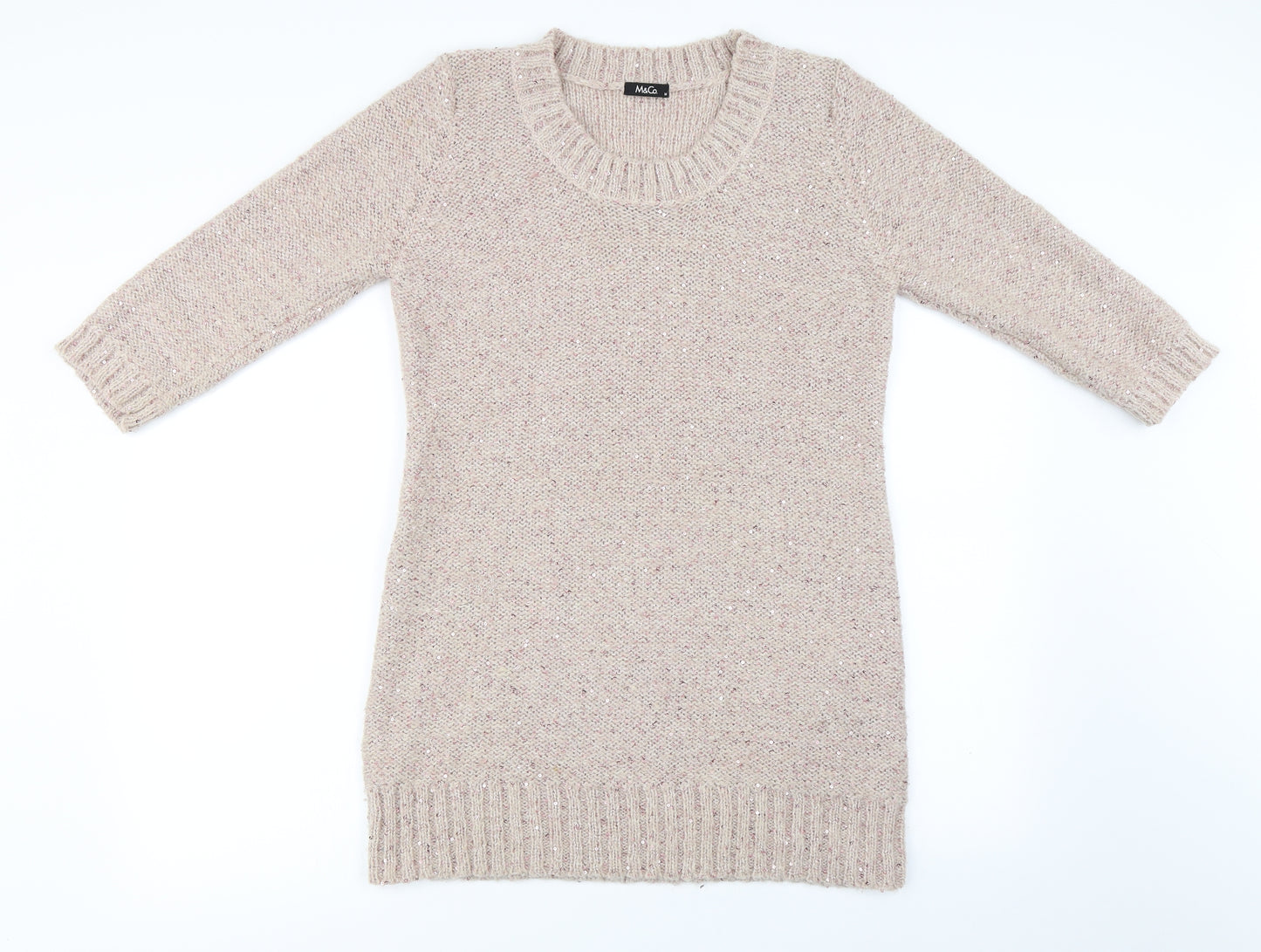 M&Co Womens Pink   Pullover Jumper Size M