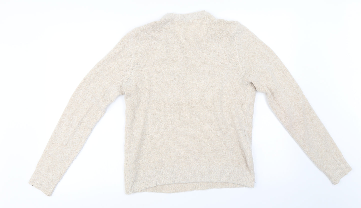 On Fire  Womens Beige   Pullover Jumper Size 14