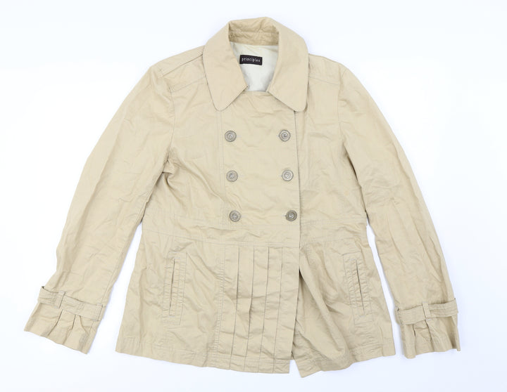 Principles Womens Beige Jacket Coat Size 14
