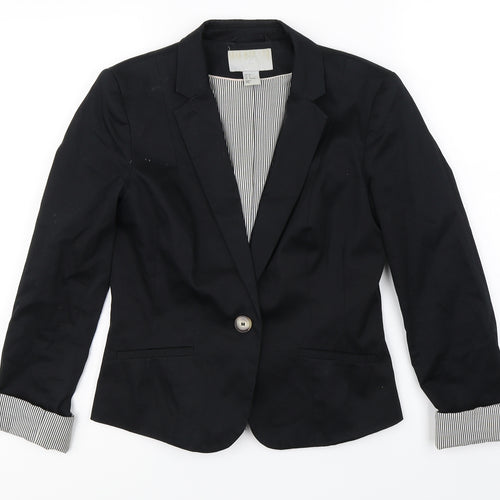 H&M  Womens Black   Jacket Blazer Size 6