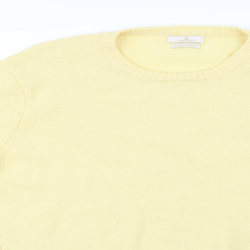 Munrospun  Mens Yellow   Pullover Jumper Size XL