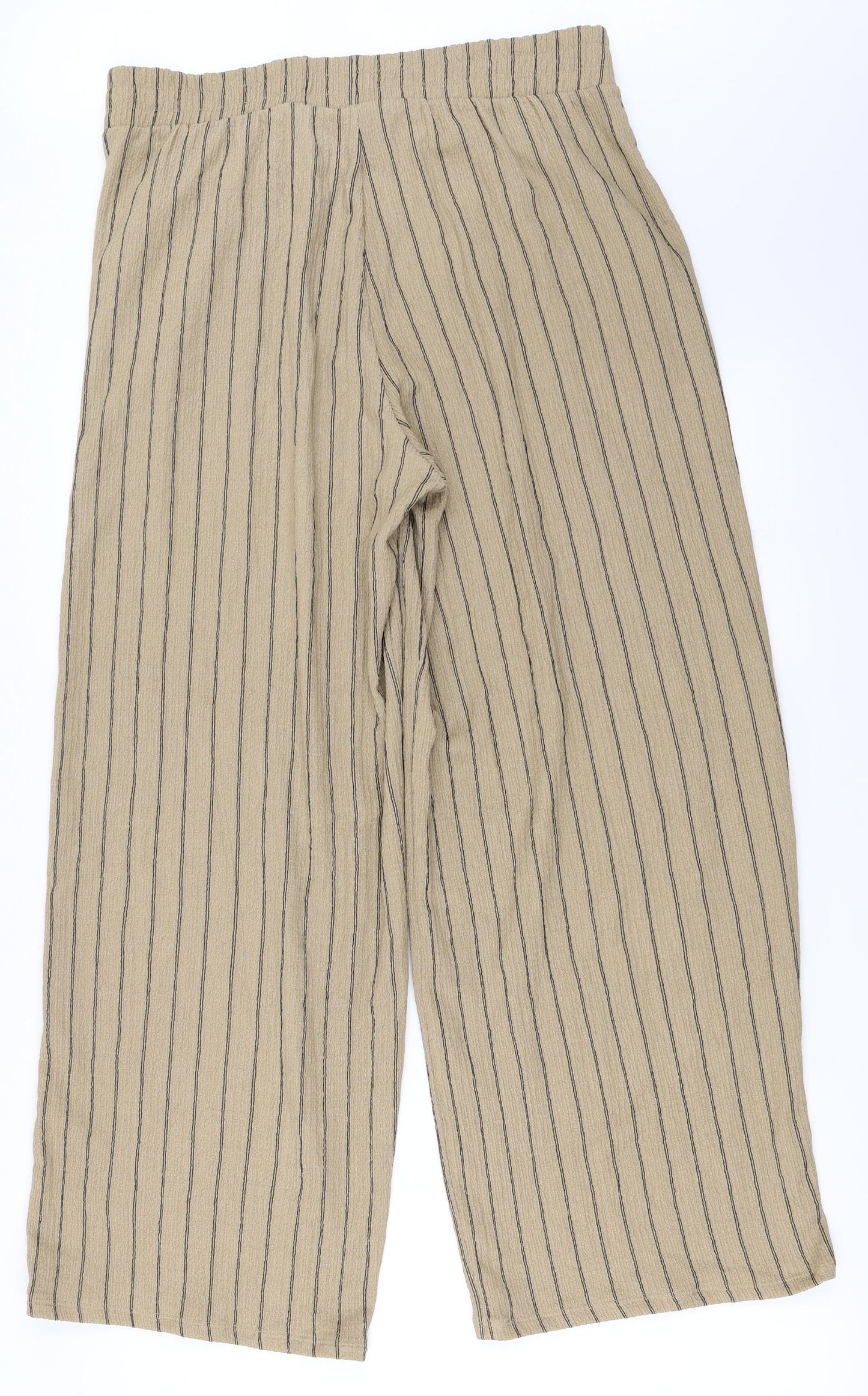 George  Womens Brown Striped  Trousers  Size 14 L26 in