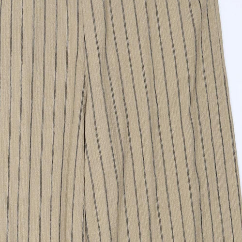 George  Womens Brown Striped  Trousers  Size 14 L26 in
