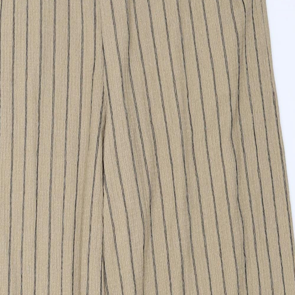 George  Womens Brown Striped  Trousers  Size 14 L26 in