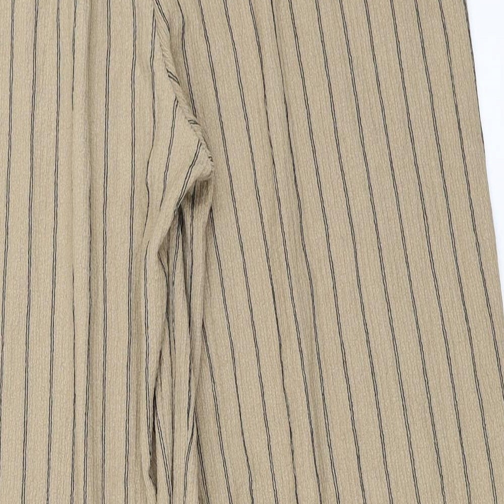 George  Womens Brown Striped  Trousers  Size 14 L26 in