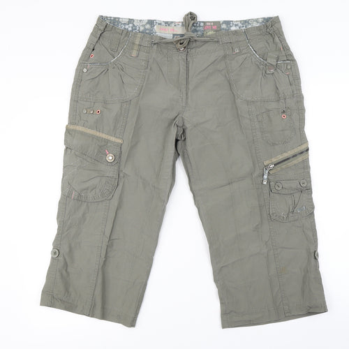 New Look  Womens Grey   Cargo Trousers Size 14 L20 in