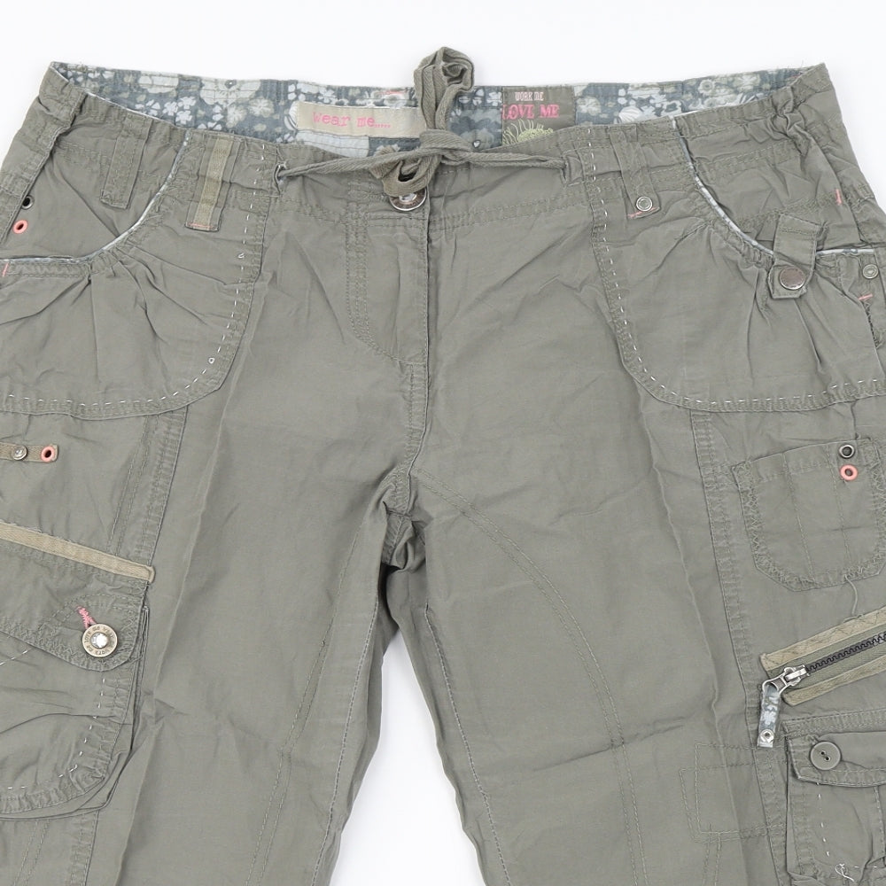 New Look  Womens Grey   Cargo Trousers Size 14 L20 in