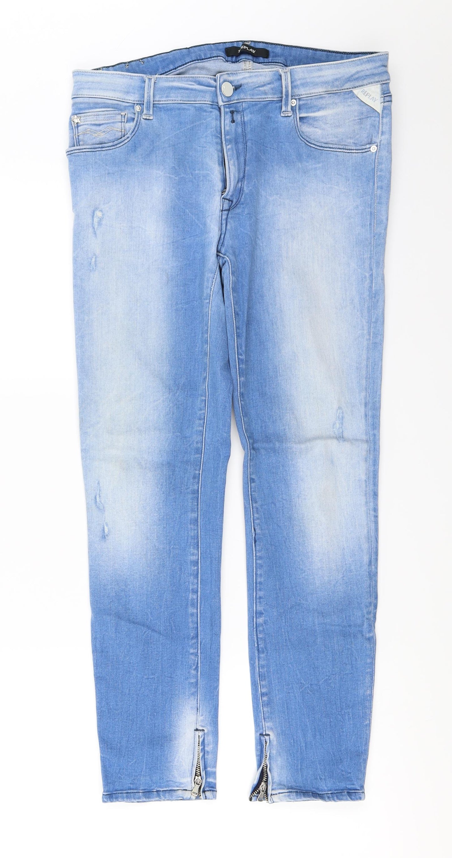 Replay  Womens Blue   Straight Jeans Size 30 in L26 in
