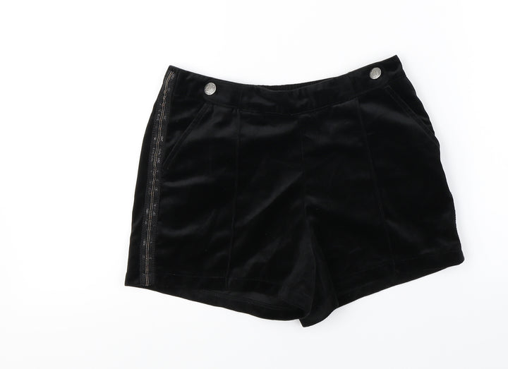 NEXT Girls Black Cut-Off Shorts Size 10 Years