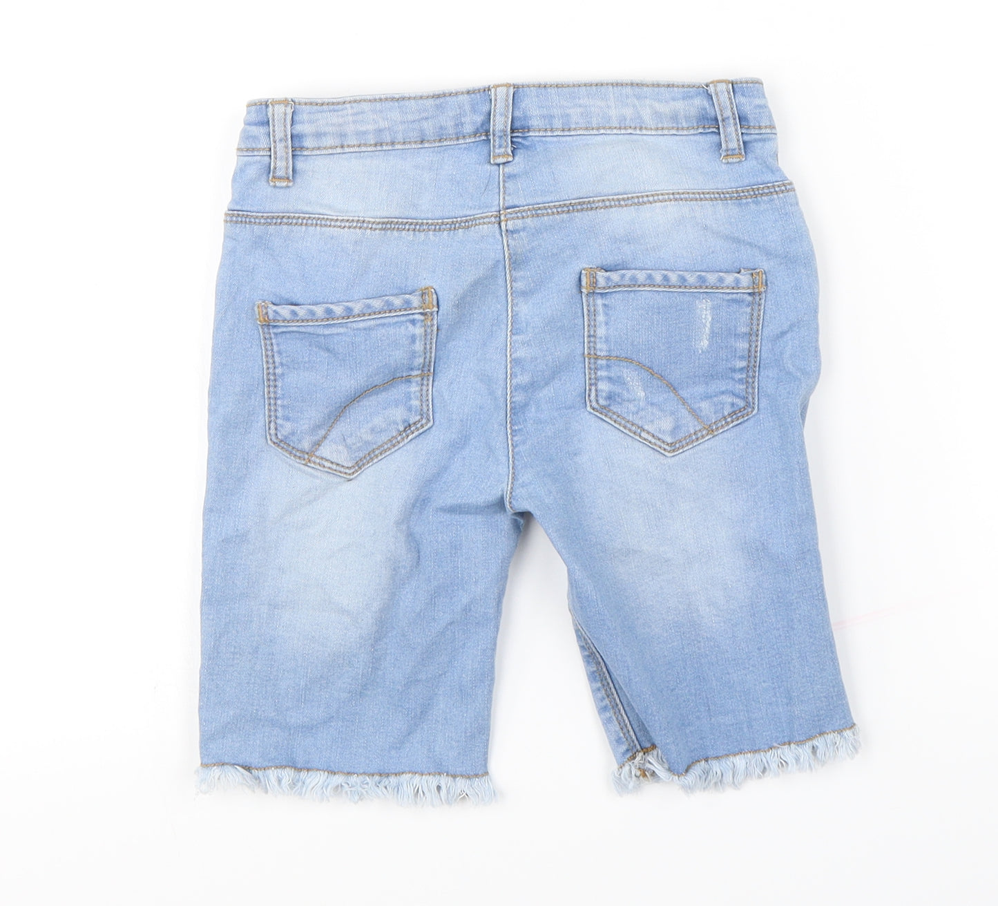 Nutmeg  Girls Blue   Cut-Off Shorts Size 8-9 Years