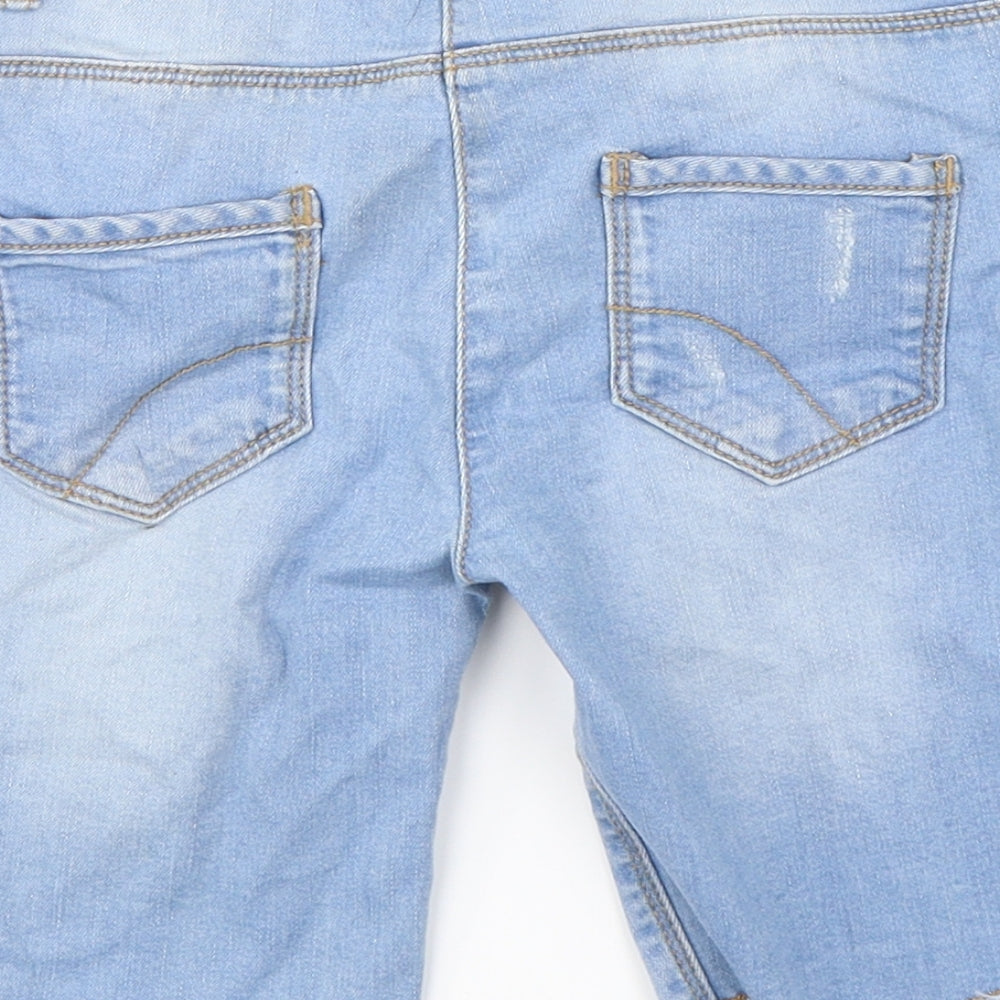 Nutmeg  Girls Blue   Cut-Off Shorts Size 8-9 Years