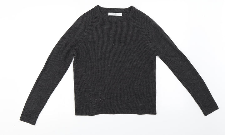 Mango  Womens Grey   Pullover Jumper Size S