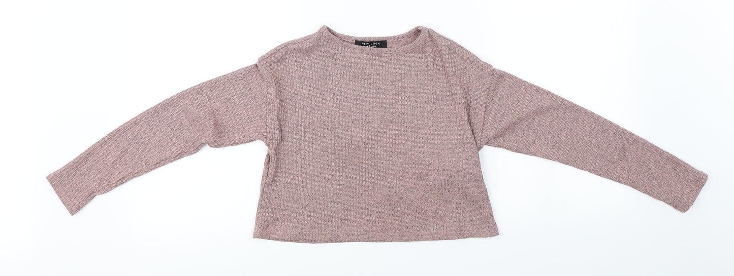 New Look  Girls Pink   Basic T-Shirt Size 9 Years