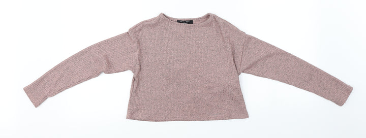New Look  Girls Pink   Basic T-Shirt Size 9 Years