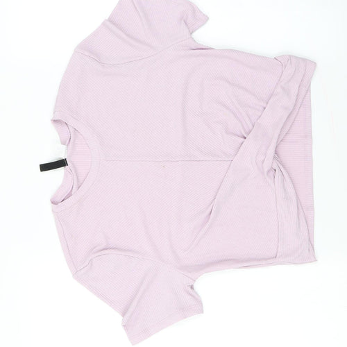H&M  Womens Purple   Basic T-Shirt Size L