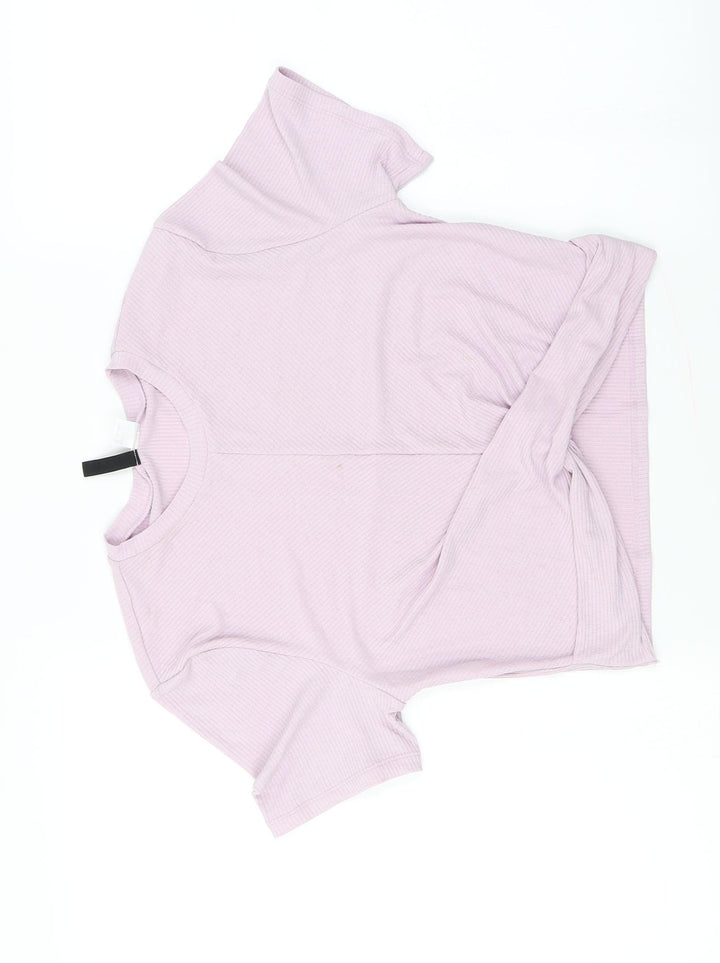H&M  Womens Purple   Basic T-Shirt Size L