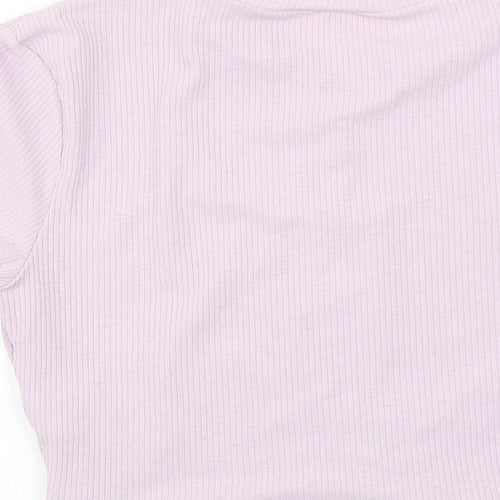 H&M  Womens Purple   Basic T-Shirt Size L