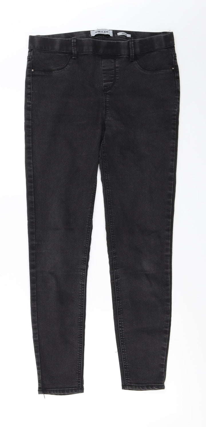 New Look Womens Black Skinny Jeans Size 12 L25 in