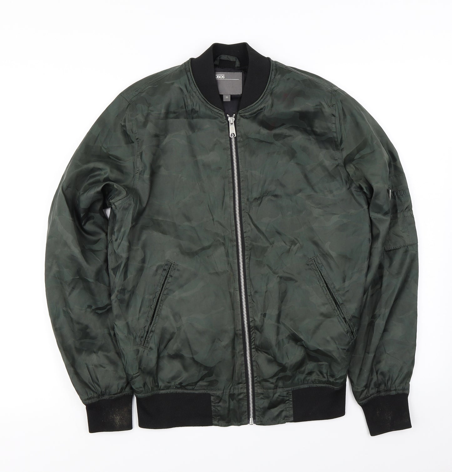 ASOS  Mens Green Camouflage  Jacket Coat Size XS