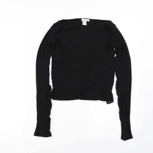H&M Womens Black   Pullover Jumper Size 6