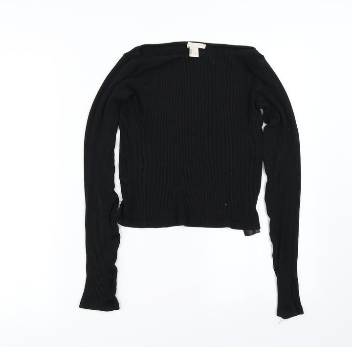 H&M Womens Black   Pullover Jumper Size 6